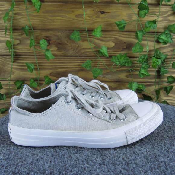 Converse Sneaker All Star Low Cut Girl Y 5 Medium Athletic Gray Fabric Lace Up - Picture 3 of 8